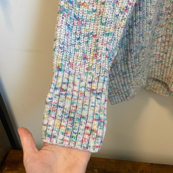 NWOT | Seven7 women’s‎ multicolored plush sweater — XL - Picture 3 of 8